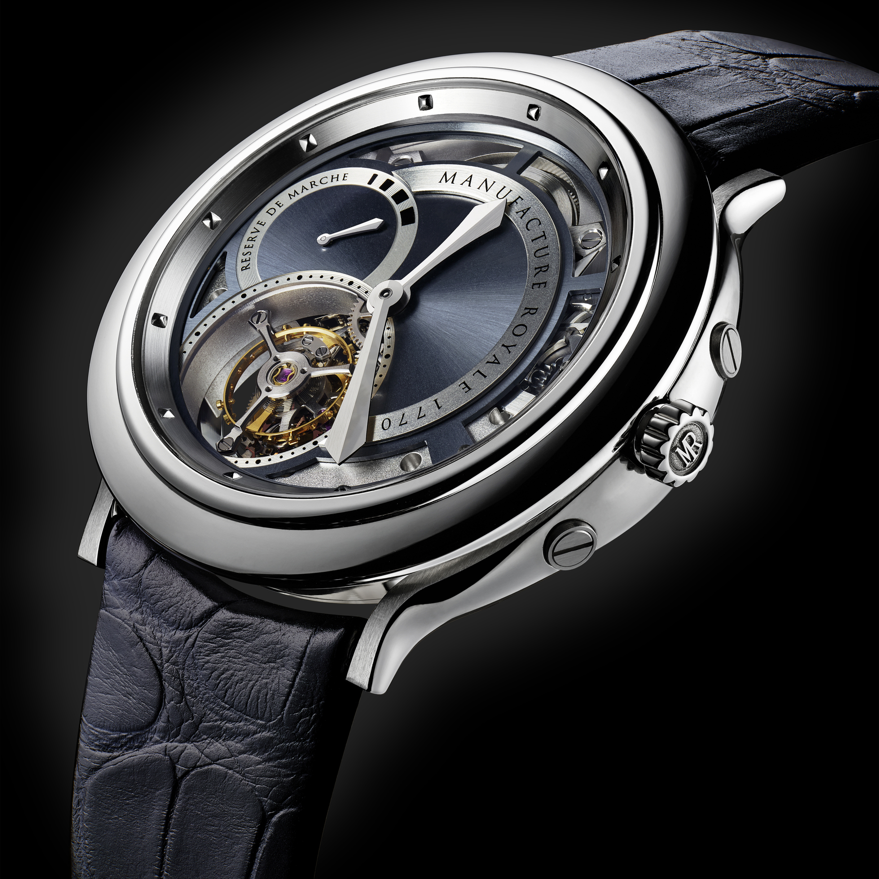 Manufacture Royale : 1770 Fyling Tourbillon Steel Openwork