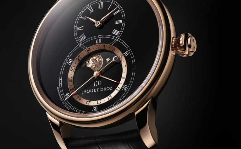 Jaquet Droz : GRANDE SECONDE MOON BLACK ENAMEL: A LUNAR MARVEL